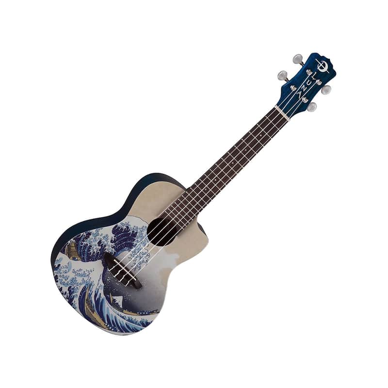 Luna Great Wave Concert Body Ukulele image 1