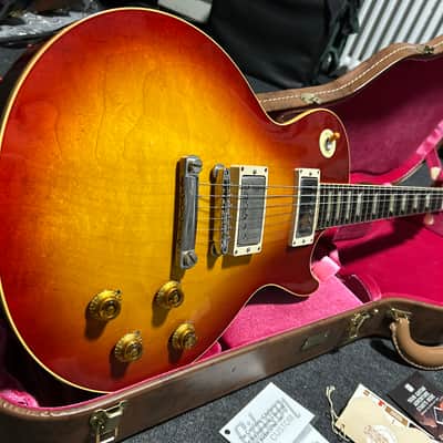 Gibson Les Paul 58 Reissue Custom Shop - Washed Cherry VOS image 7