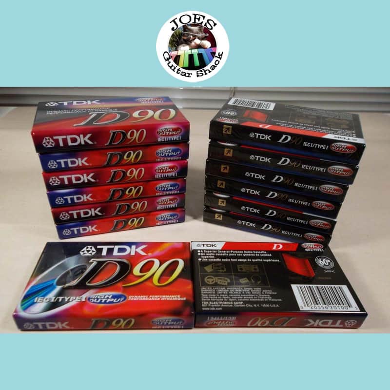 14 TDK D-90 D90 IEC Type I Normal Hi Output NOS Sealed 1990's Cassette Tapes image 1