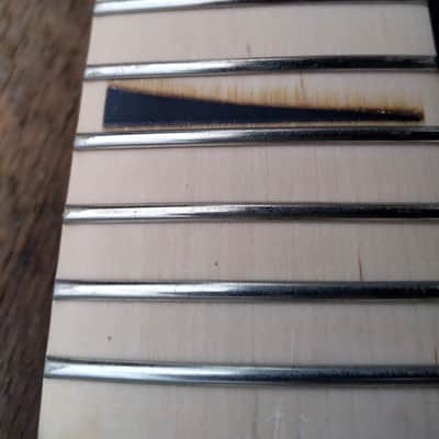 24  SHARK FIN BANANA NECK MAPLE GUITAR NECK WITH FLOYD ROSE NUT INSTALLED DIY NECK image 6