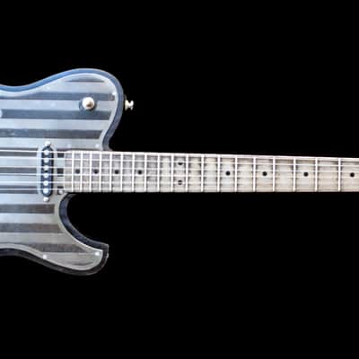 Dax&Co. Ironhorse 2022 Black/Steel Etched Striped guitar W/ Hardshell Case & COA! image 7