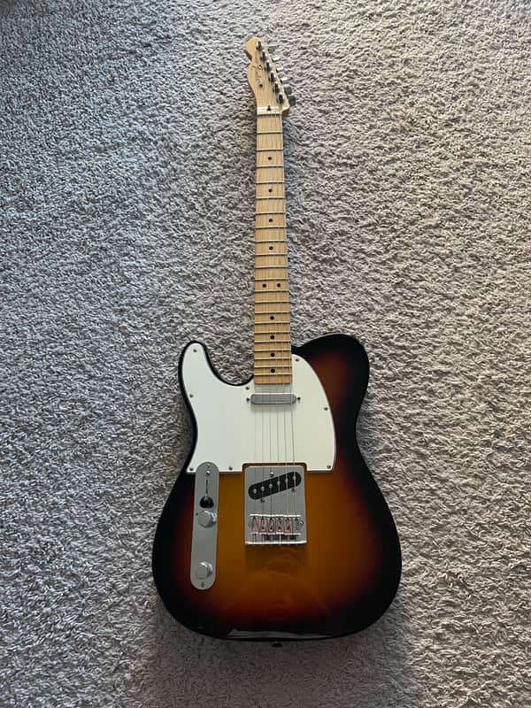 Fender Standard Telecaster 2015 Sunburst MIM Lefty Left-Handed Maple Neck Guitar image 1