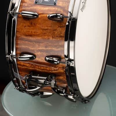 The Seven Six Drum Company Waterfall Bubinga Ultra Thin Reso Series 7x14 Custom Solid Stave Snare Drum image 5