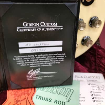 Gibson 2009 HISTORIC GIBSON CUSTOM SHOP LES PAUL SG CUSTOM image 11