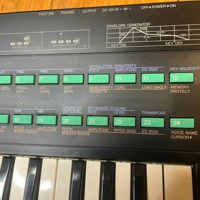 Yamaha DX100 Programmable Algorithm Synthesizer 1985 - Black image 7
