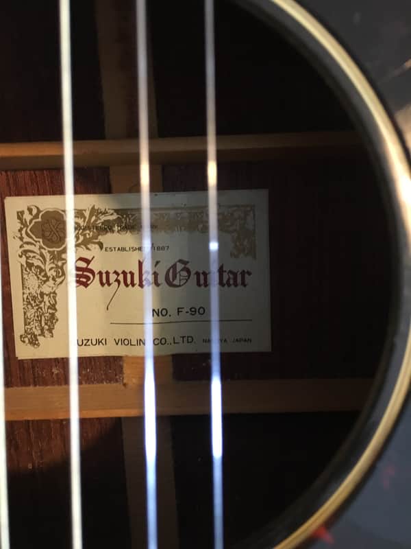 Suzuki F-90 Acoustic Guitar 1970-71 | Reverb