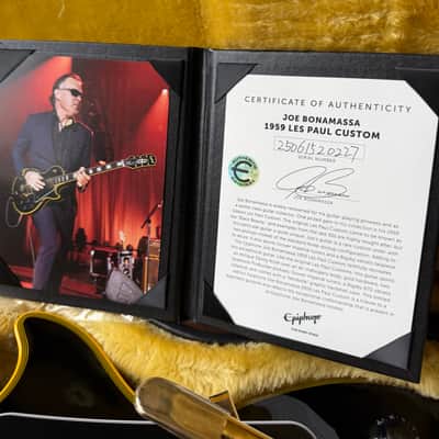 2025 Epiphone Joe Bonamassa ‘59 Les Paul Custom Bigsby - Antique Ebony image 23