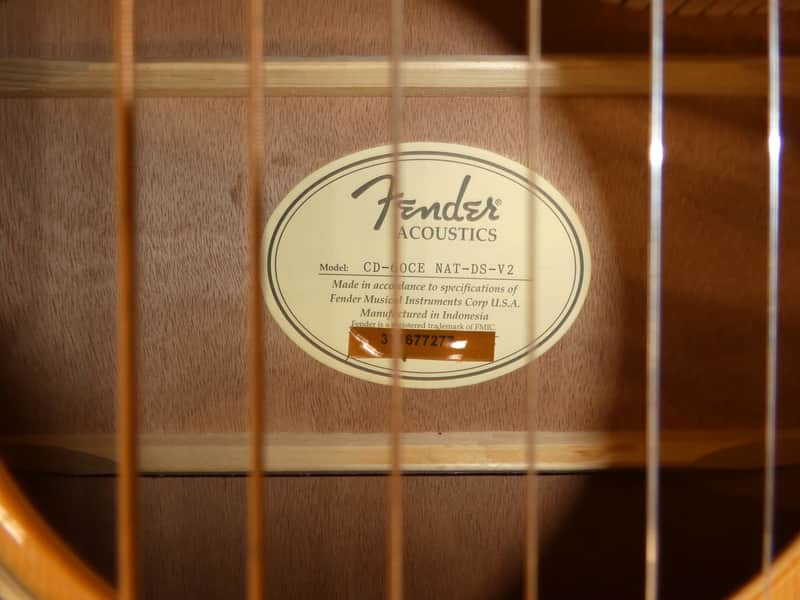 Fender cd-60ce nat-ds-v2 2010's - Gloss | Reverb