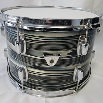 Ludwig  Standard Series Shell Kit 13-16-22-14 Snare Late 1960s-Early 1970s - Blue Strata image 2