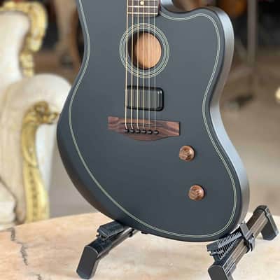 Fender Acoustasonic Standard Jazzmaster - Matte Black image 2