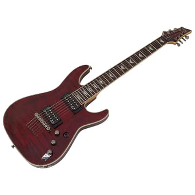 Schecter Omen Extreme-7 guitar in Black Cherry B-Stock 0408 image 2