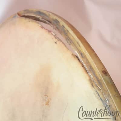 Gretsch 2x 24" Broadkaster Calf Skin Bass Drum Heads Calfskin Vintage 40s USA RB image 11