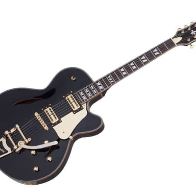Schecter - 296-SHC - Retro Coupe - 6-String Electric Guitar - Gloss Black image 3