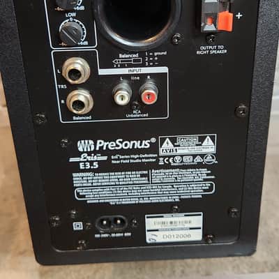 PreSonus PreSonus Eris 3.5 (2nd Gen) compact powered desktop monitors 90s - Black image 7