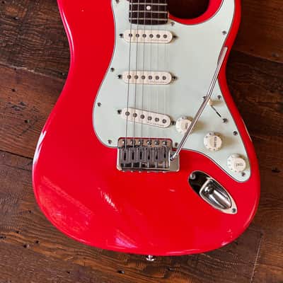 MJT VTS Stratocaster in Coral Red with CS body, Fender Vintage Noiseless Pickups and All Parts neck. Stratocaster 2018 onwards - Custom Relic image 3