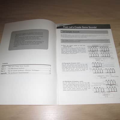 Casio CZ-3000 Vintage Synthesizer -Original Manual Package-Rare - 1986 -Brochure image 10