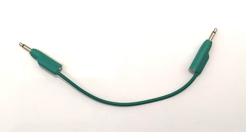 Stacking skin patch cable for Eurorack Green 60cm image 1