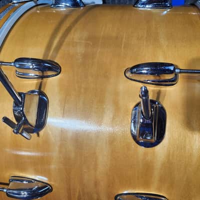 Slingerland 14"x22" Bass Drum - 1970's - 3-Ply - Natural Maple Finish image 5