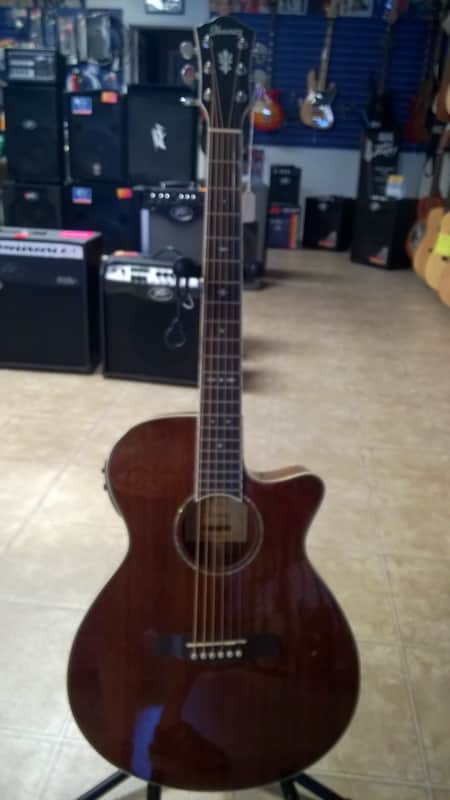 Ibanez AEG12II-NMH-3R-02 2016 Natural Gloss Mahogany | Reverb