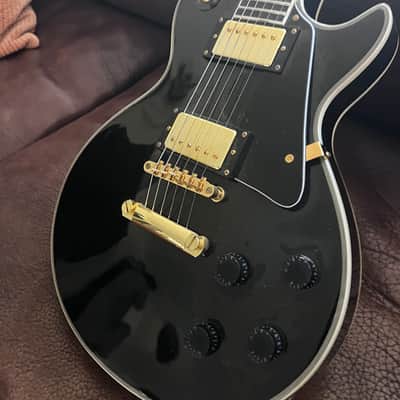 Les Paul Custom Black Beauty Copy LP Custom Clone - Black image 2