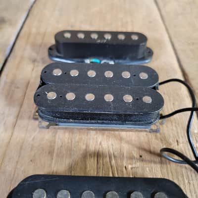 Unbranded (Ibanez?) Humbucker & Two Single Coil Pickups - Black image 3