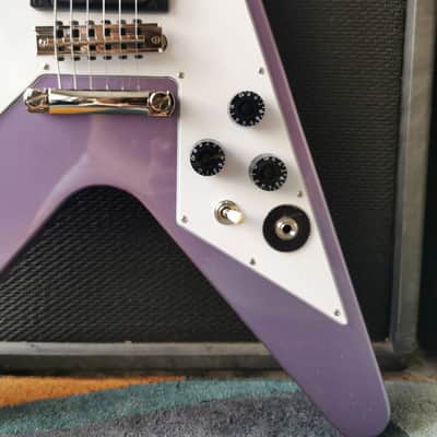 Epiphone Kirk Hammett 1979 Flying V 2024 - Purple Metallic image 7
