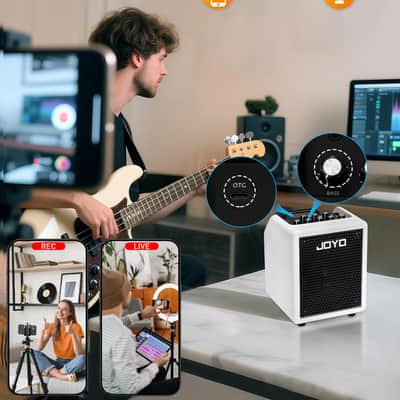 JOYO Vibe Cube BA-30 30W Bass Combo Amplifier Portable Amp 4" Speaker with 3-Band EQ & Compressor | Bluetooth 5.1 + OTG Direct Recording | Headphone Practice for Bassist Solo Livestream Gigs image 4
