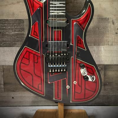 Schecter Avenger FR-S Przym Vespid Electric Guitar - Metallic Red (928) image 3