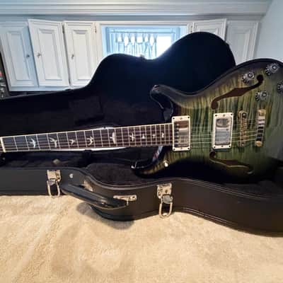 2021 Paul Reed Smith McCarty 594 Hollow Body II - Trampas Green Flame image 8