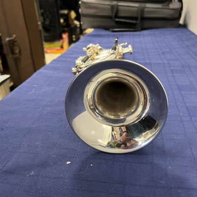 Used Benge Resno Tempered Bell 3 MLP Bb Silver Trumpet Just Serviced with Case image 7