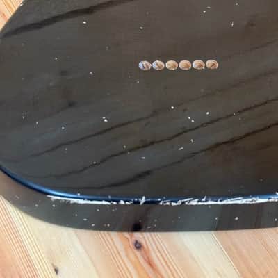 1707g Kohlin Guitars T-Type Roasted Pine replacement body Aged Nitro Relic Vintage Black Made in Sweden image 7