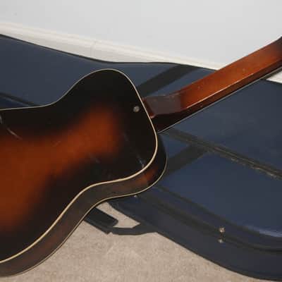 1930s -70s vintage USA Dobro resonator slide guitar nice square neck National with case image 14