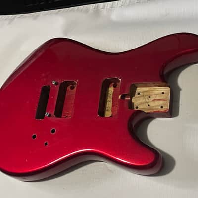 1983 Matsumoku Era Made in Japan Kramer Focus 2000 Candy Apple Red Guitar Body Floyd Ready image 2