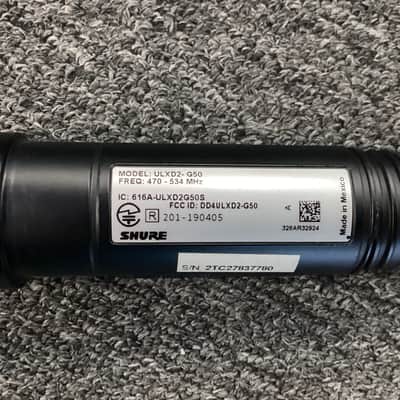 Shure ULX4D G50 Wireless Handheld Belt Pack Combo w-Dante image 3