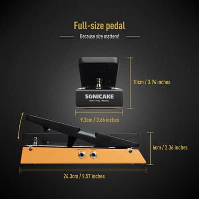 SONICAKE FlipWah Wahwah EFFECT & Active Volume Control Combo Pedal Full Size Metal Case QEP-10,price include the import duty for US buyer image 3