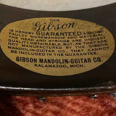Gibson TB-1 1920’s - Very nice condition for 100 year old iconic instrument image 5