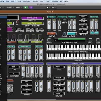 Virtual SOUND CANVAS editor / programmer - Roland SC-88 PRO / 88 / 55, etc - LOGIC v4 - X image 2