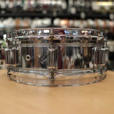 Vintage Rogers 5x14" Fullerton Era Powertone Chrome over Brass Snare Drum image 6