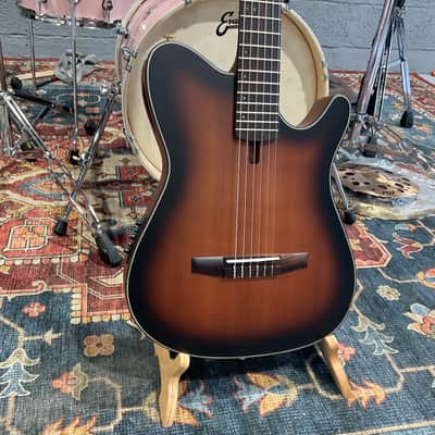 Ibanez FRH10NBSF Thinline Nylon Acoustic-Electric Guitar (Brown Sunburst) image 5
