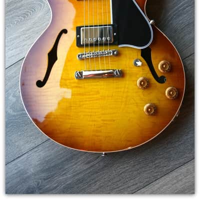 Gibson Custom Shop CS-336 Figured w/Non-Reverse Firebird Neck LIMITED EDITION Sunburst image 3