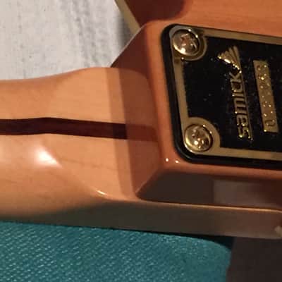 Samick Artist Series Thinline Hollow Telecaster copy TO-0345 1980's Natural Ash with Maple Neck and image 9