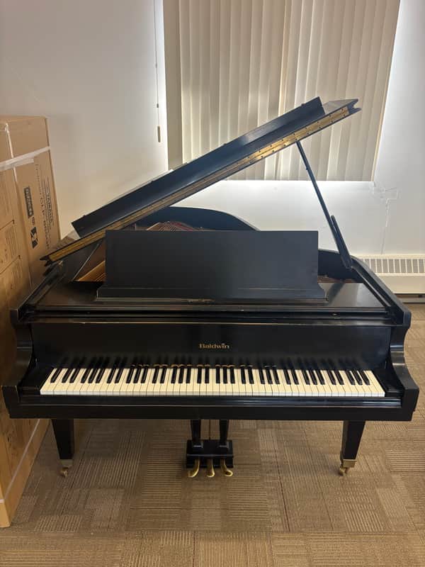 Baldwin Model L Grand Piano – 6'3" – Ebony Finish image 1