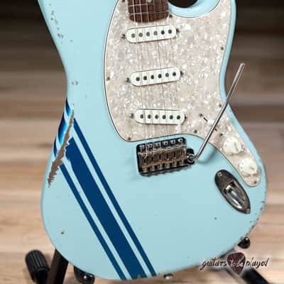 Fano MG6 Alt de Facto SSS Lollar Special S Guitar w/ Case – Sonic Blue image 3