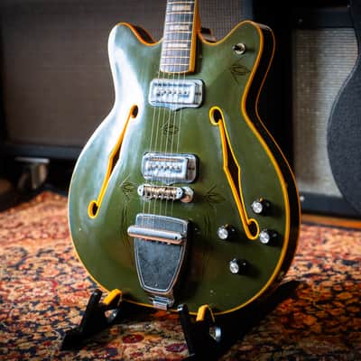 Fender Coronado II with Tremolo, Rosewood Fretboard 1967 - Extremly Rare Custom Color Charcoal Frost image 4