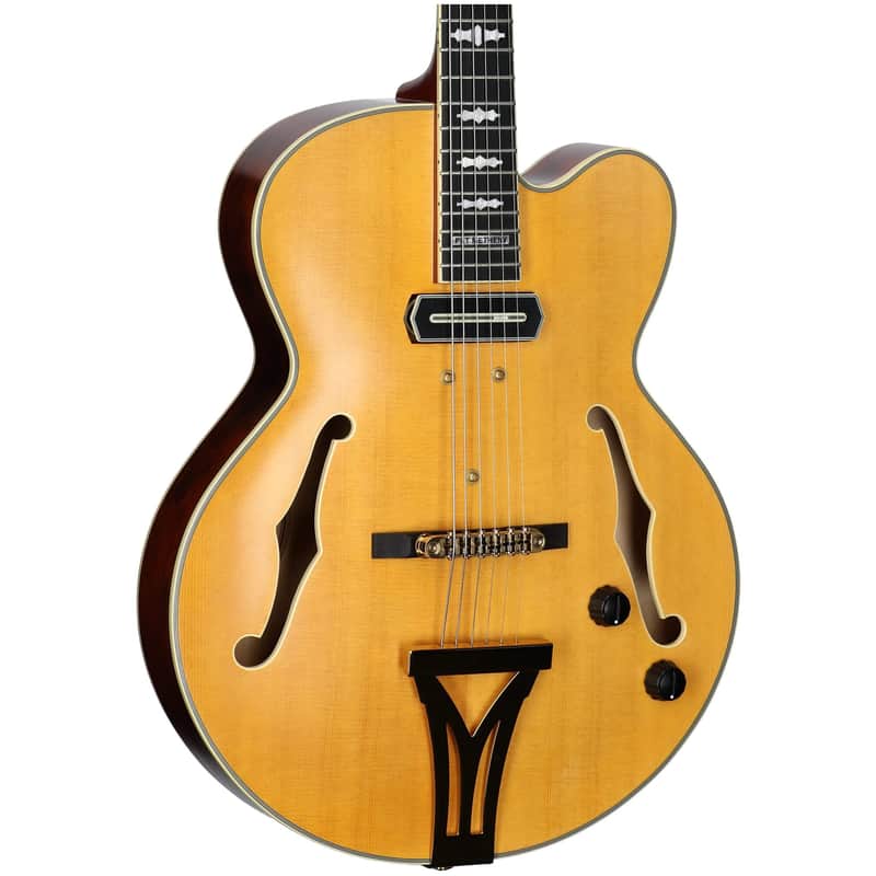 Ibanez PM3C Pat Metheny Electric Guitar (with Case), Natural Amber Low Gloss image 1