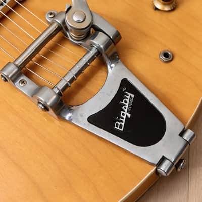 1999 Epiphone Casino Hollowbody Guitar Natural w/ 1 11/16" Nut, Bigsby B7 & Case, Peerless image 9