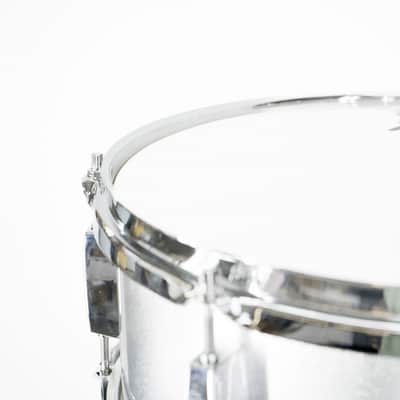 Rogue Junior Kicker 12'' x 5'' Snare Drum - Metallic Silver - Includes Stand image 5