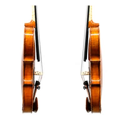 4/4 Handmade Strad Violin Outfit Italian Spruce Flamed Maple Tonica Aubert image 3