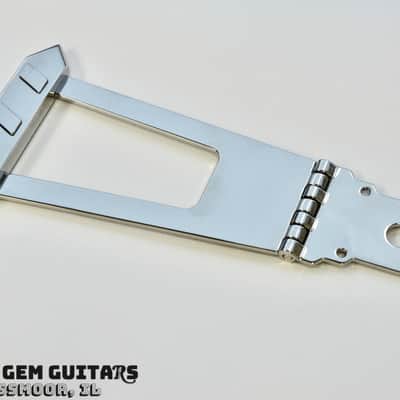 New! Gibson OEM "Diamond Hinge" Trapeze Tailpiece - Nickel - fits ES-175, L-4, Tal Farlow and others! image 1