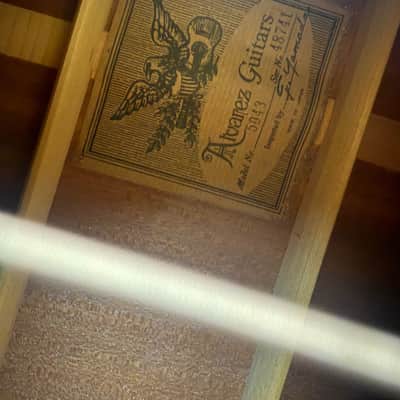 Alvarez 5043 MIJ D35 lawsuit copy 6 string acoustic guitar 1982 - Natural, Made in Japan image 6